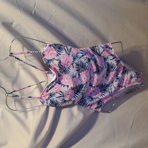 Hot Water Floral One Piece SZ LG
